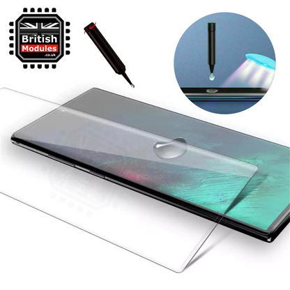 Samsung Galaxy Full Glue Gorilla Nano Liquid UV Gel 9H Curved Tempered Glass Screen Protector