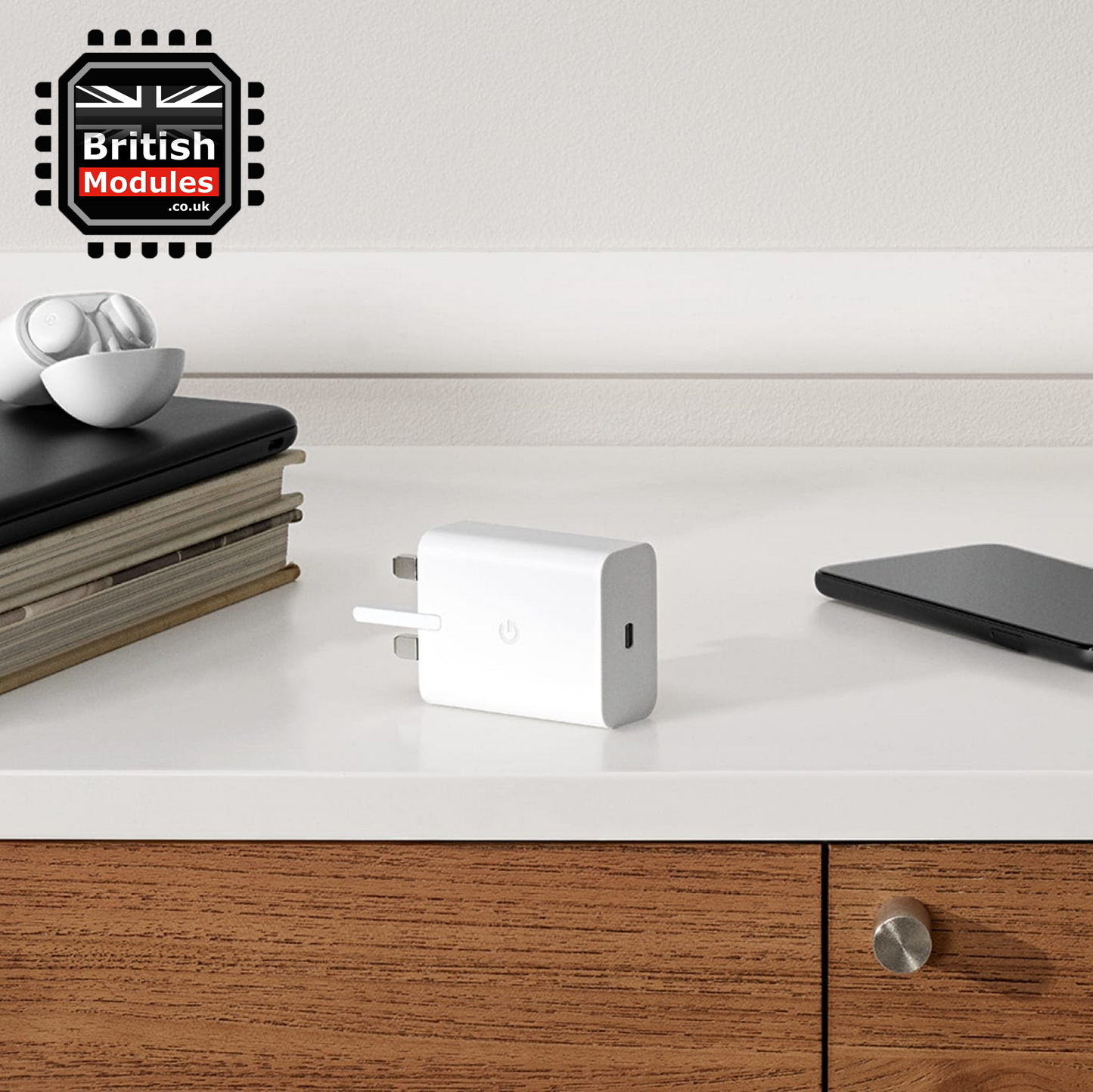 Google 30W USB-C Power Adapter 3Pin UK Charger GA03499-GB-White Color