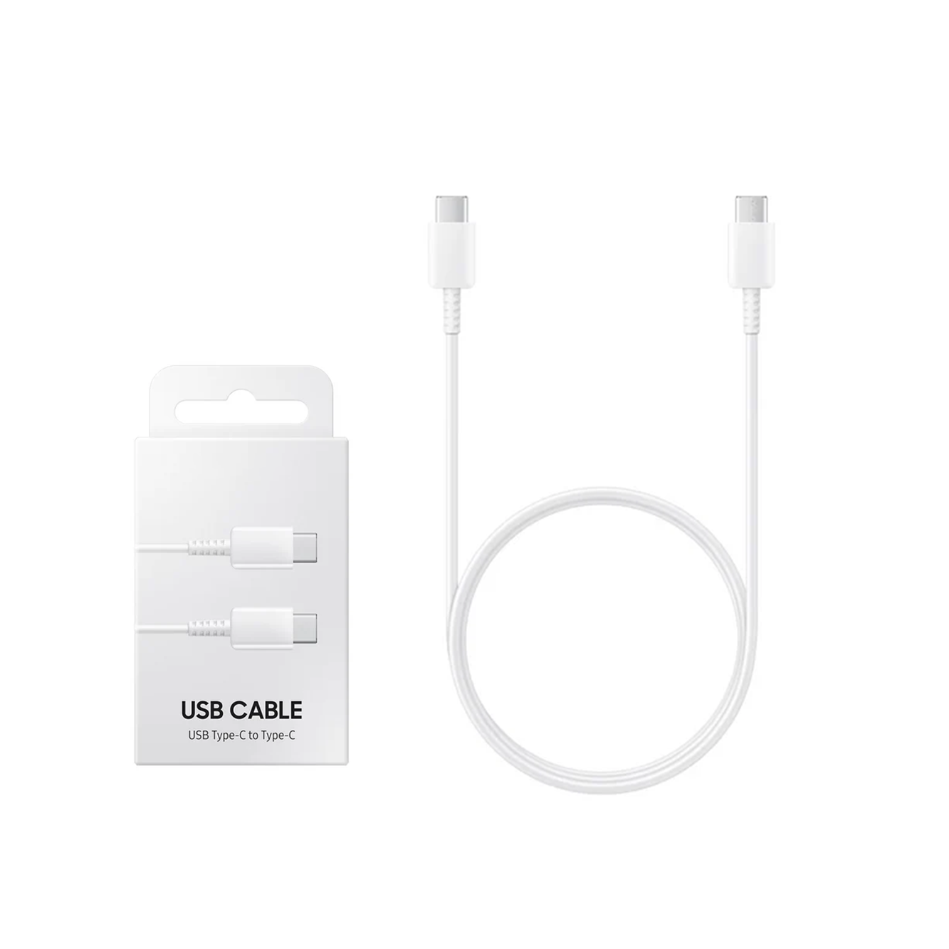 British Modules Super Fast Charging USB-C to C 1M Cable (3A) White