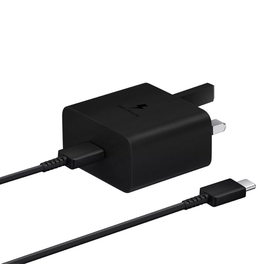 Samsung Galaxy 25W USB-C UK Adapter EP-T2510 With 1M C to C Cable Black