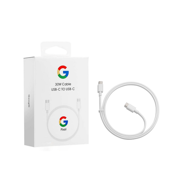 Google 30W Cable USB-C to USB-C 1M White – British Modules