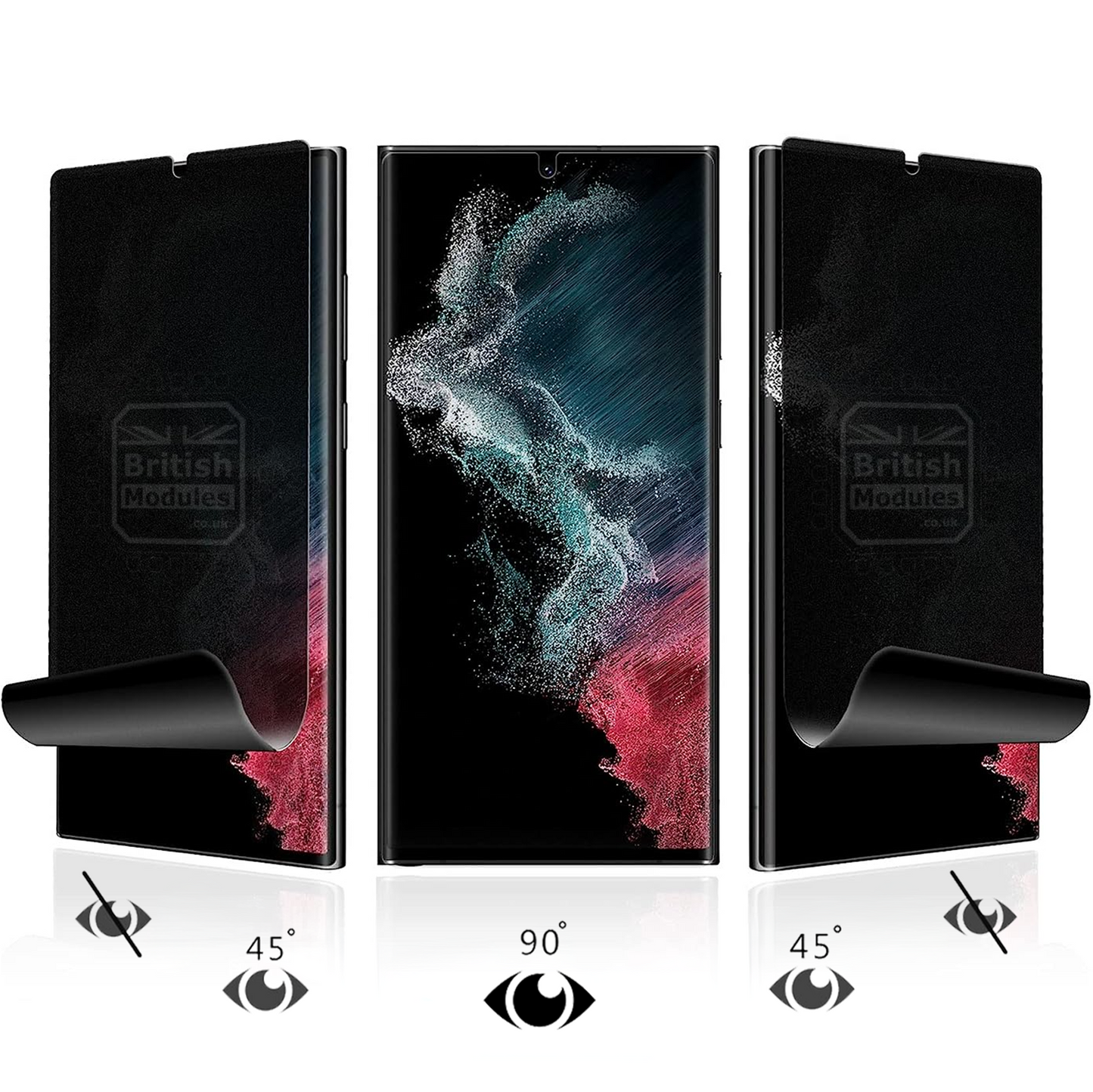 British Modules HMD Privacy Screen Protector Anti-Peep Spy Hydrogel Film Cover