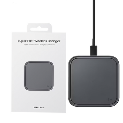 15W Super Fast Wireless Charger Pad Dark Gray for Samsung Galaxy