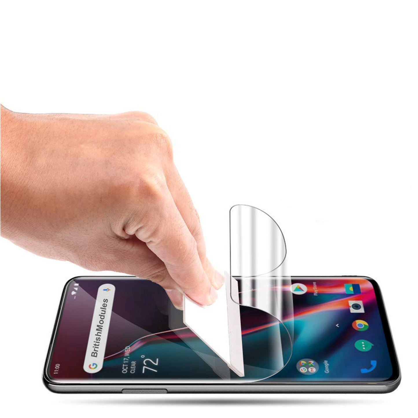 British Modules Huawei Clear Coat Self Healing Self Adhering HydroGel Film Screen Protector Cover