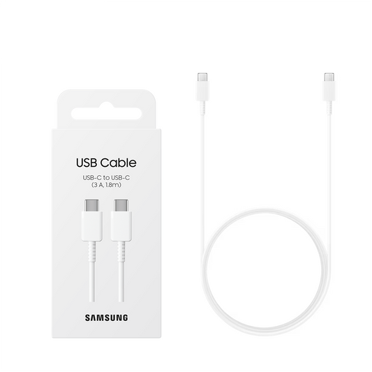 Samsung 1.8M USB-C to USB-C Cable White 3A