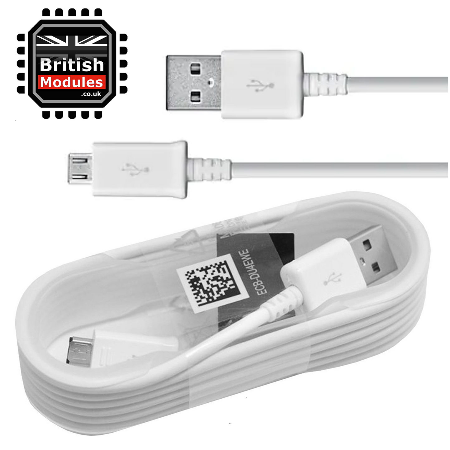 Samsung Galaxy Fast Charger Micro USB Cable White 1.5M