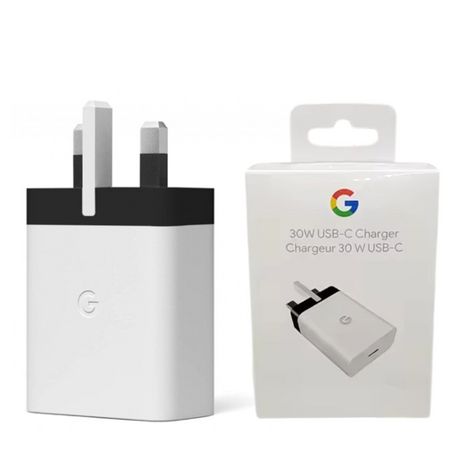Google 30W USB-C Power Charger UK 3Pin Adapter