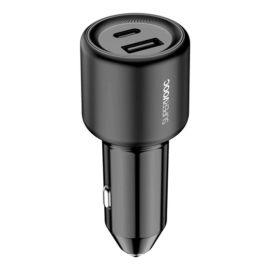 SUPERVOOC 80W Car Charger 2 Port Dual Charging USB-C & USB-A