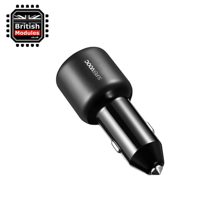 SUPERVOOC 80W Car Charger 2 Port Dual Charging USB-C & USB-A