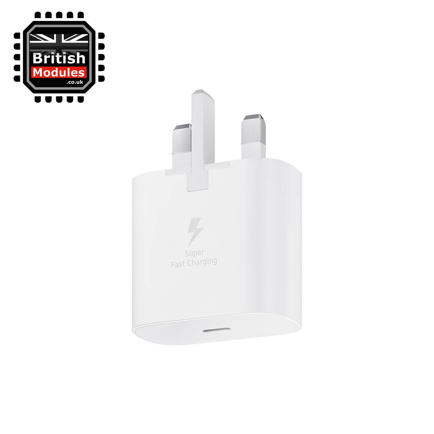 Samsung 15W USB C Mains Charger Adapter UK with C to C Cable white