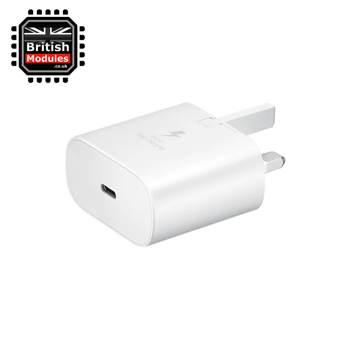 Samsung 15W USB C Mains Charger Adapter UK with C to C Cable white