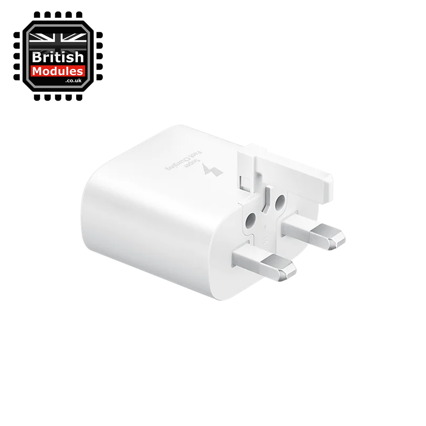 Samsung 15W USB C Mains Charger Adapter UK with C to C Cable white