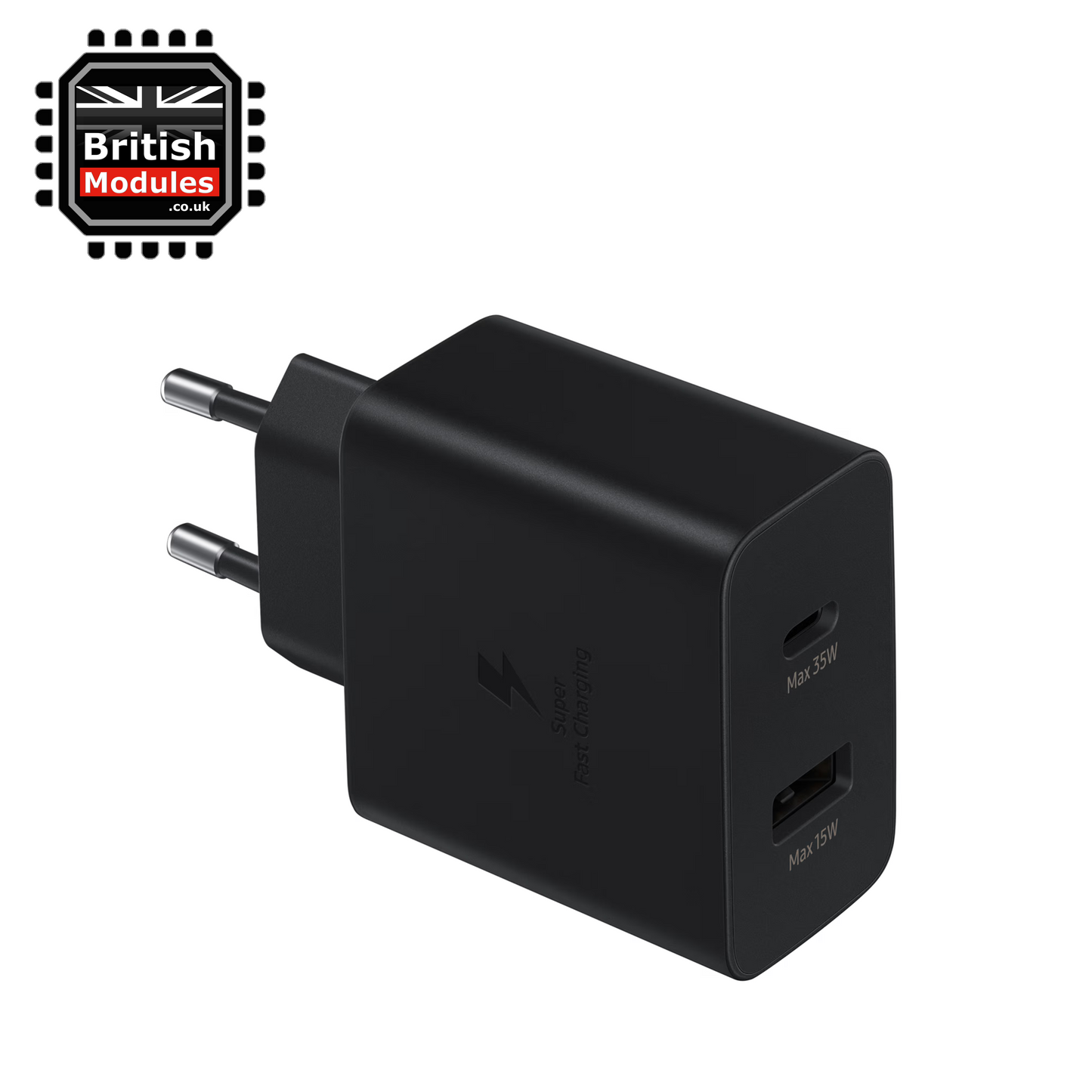 Samsung 35W Duo Power Adapter EP-TA220 Black 2 Pin EU