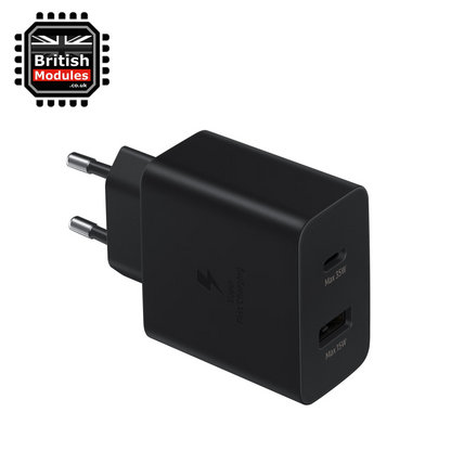 Samsung 35W Duo Power Adapter EP-TA220 Black 2 Pin EU