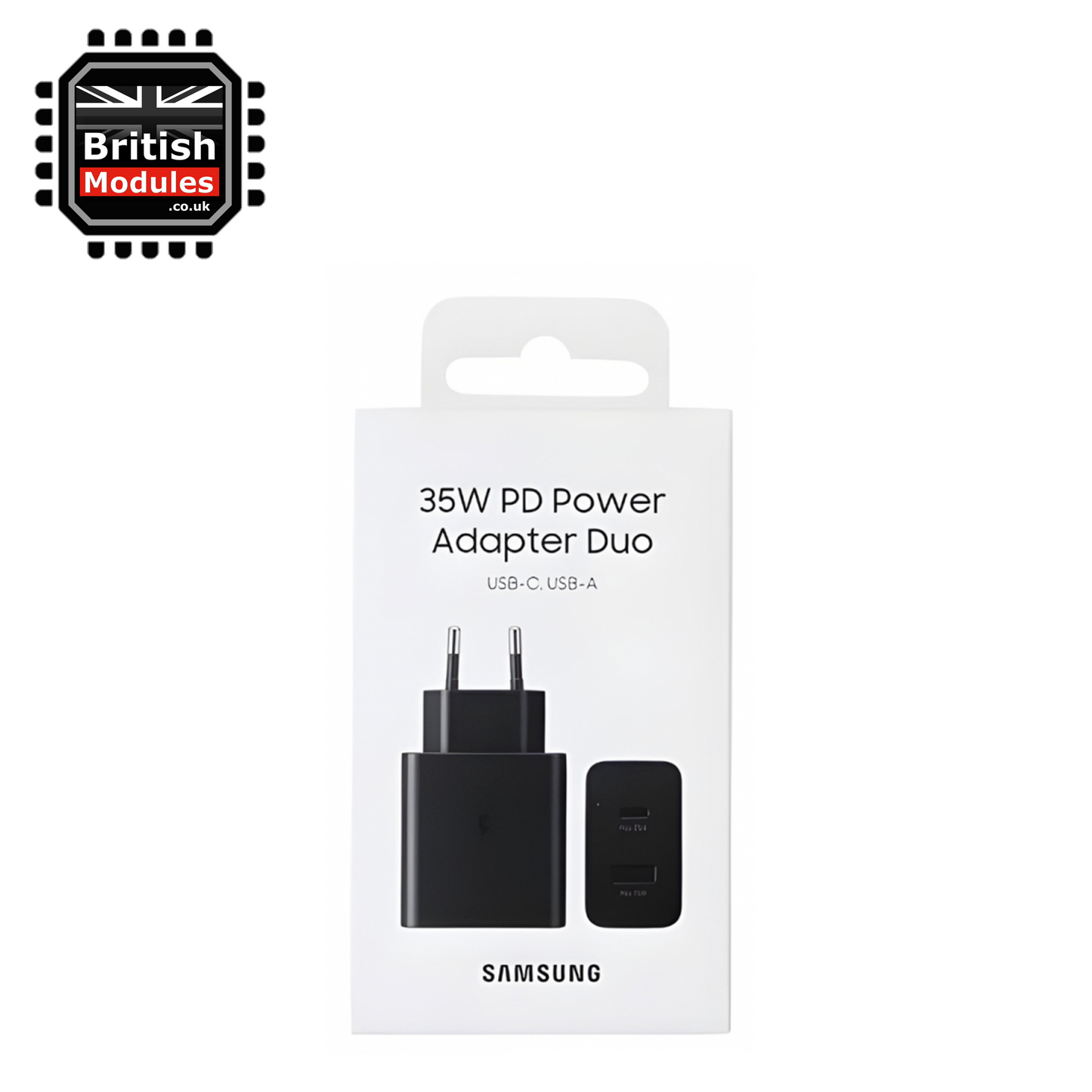 Samsung 35W Duo Power Adapter EP-TA220 Black 2 Pin EU