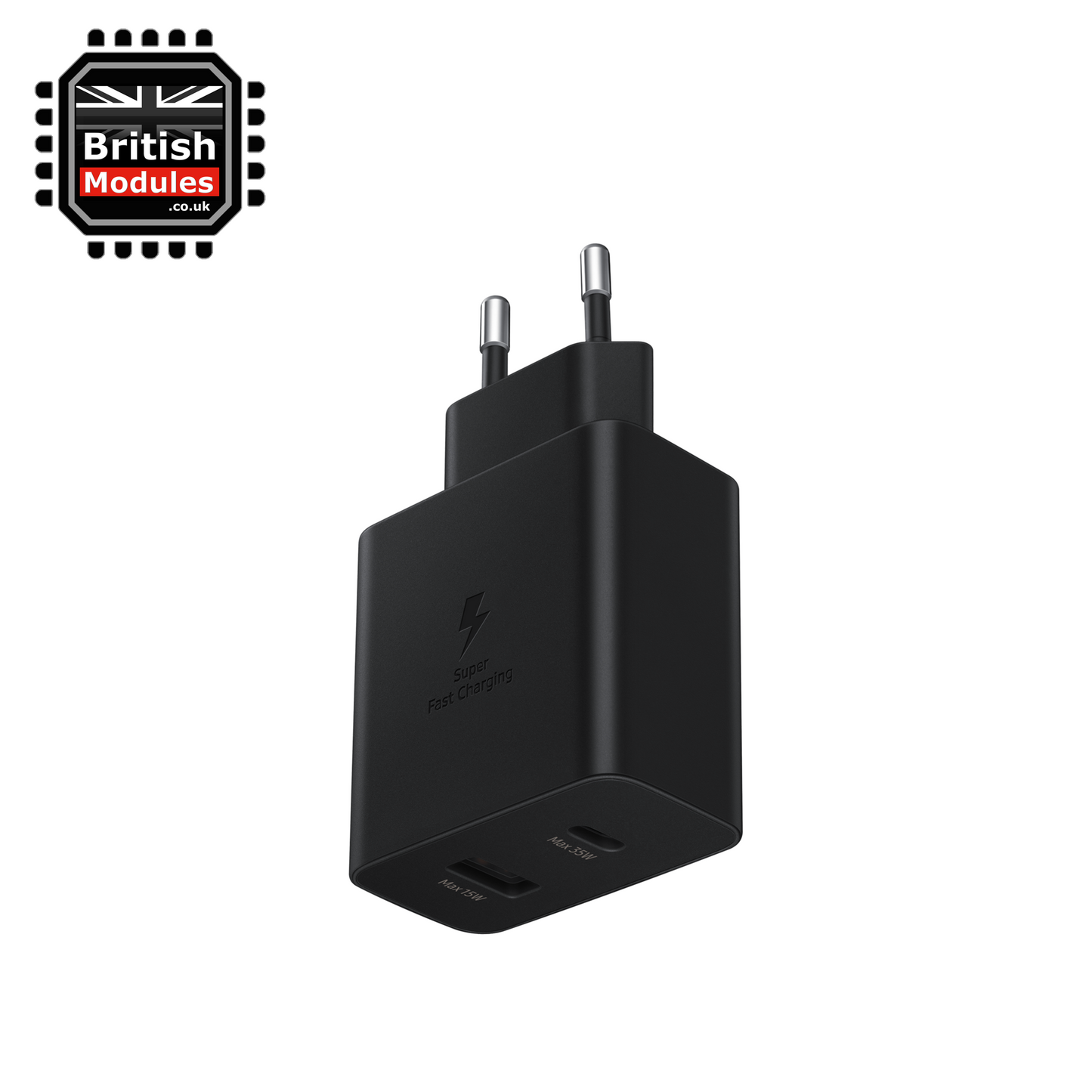 Samsung 35W Duo Power Adapter EP-TA220 Black 2 Pin EU