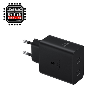 Samsung 50W Duo Power Adapter EP-T5020 with 5A USB C Cable Black 2 Pin EU
