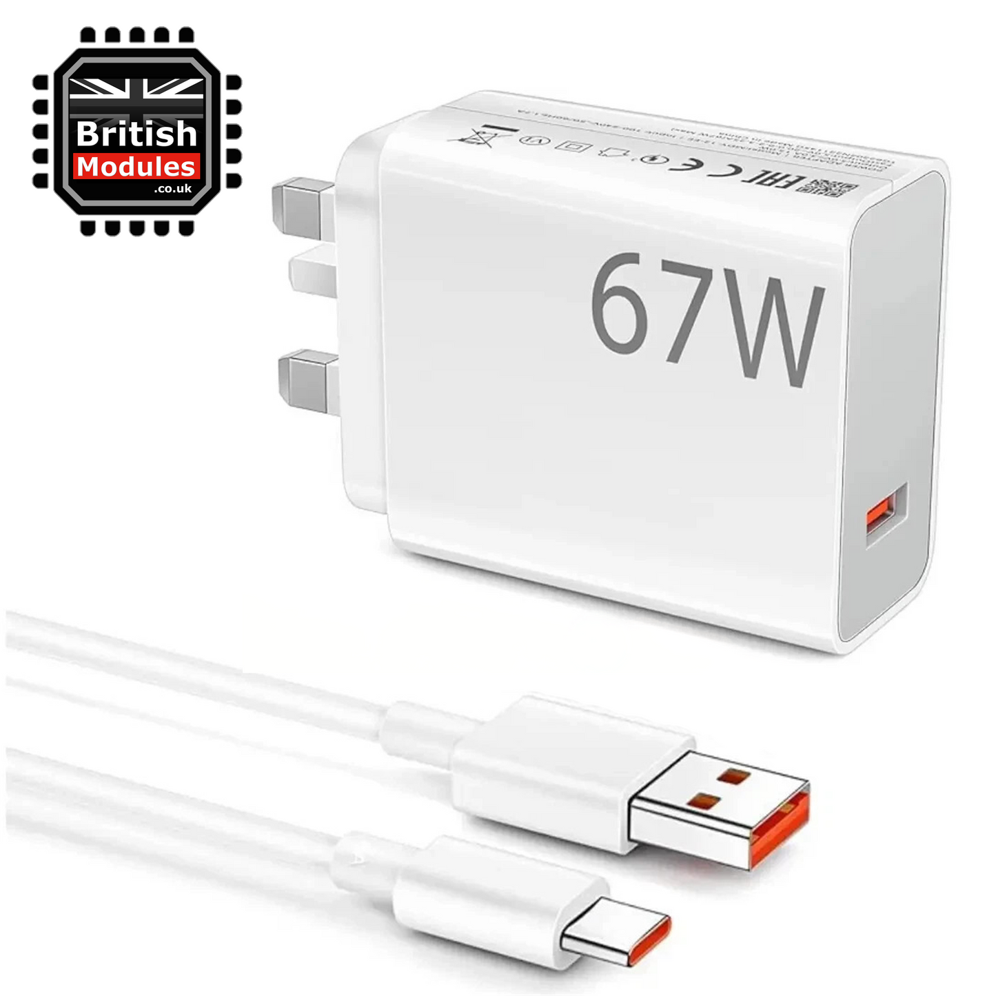 Xiaomi 67W HyperCharge Combo (Type-A) 3 Pin UK