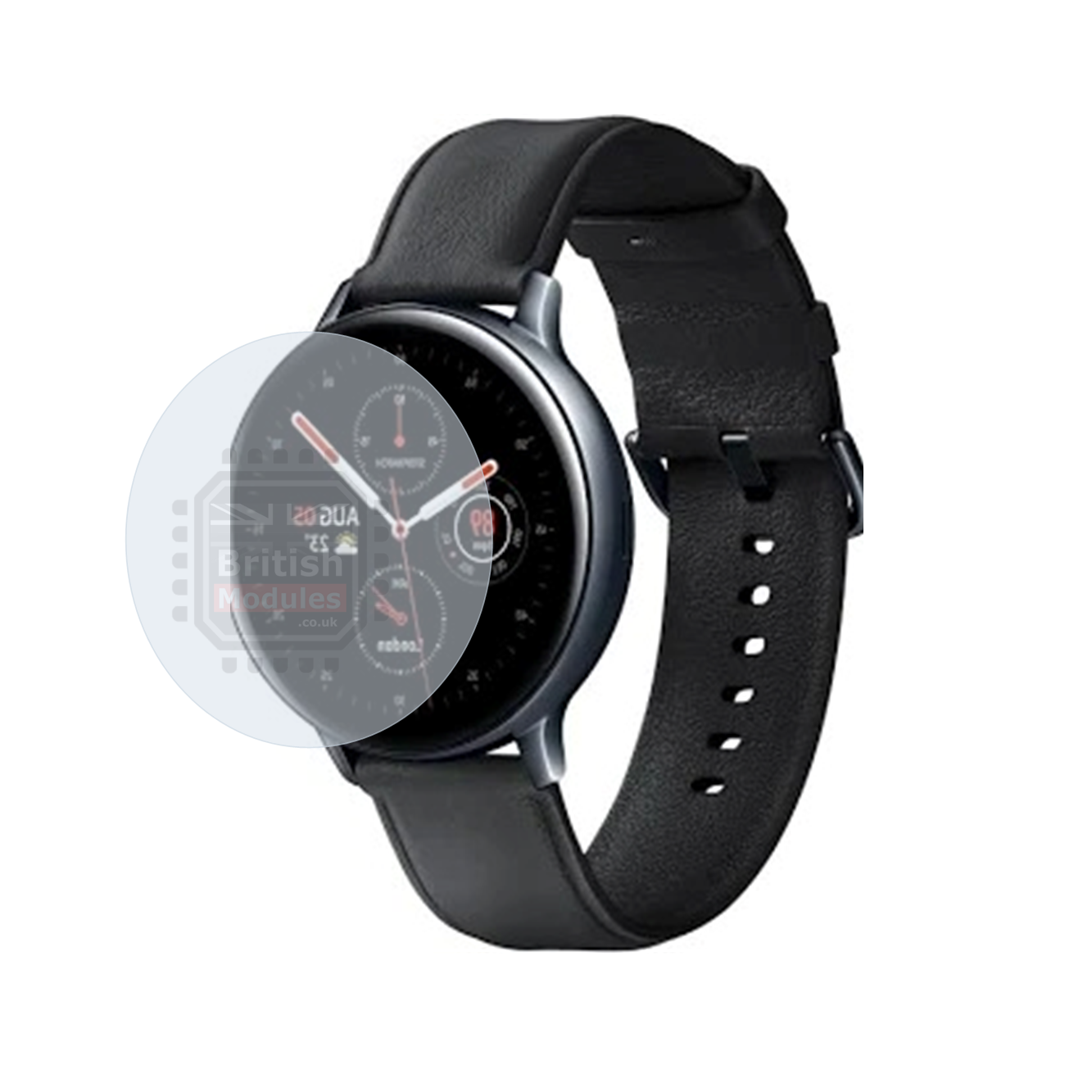 British Modules Samsung Galaxy Watch Clear Coat Self-Healing HydroGel Screen Protector Cover (Pack of 6)