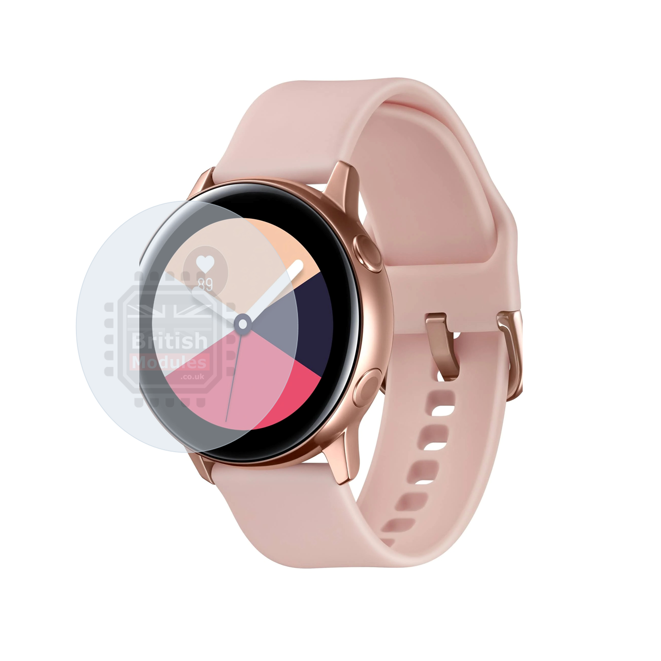 British Modules Samsung Galaxy Watch Clear Coat Self-Healing HydroGel Screen Protector Cover (Pack of 6)