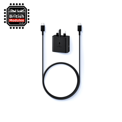 Samsung Galaxy 25W USB-C UK Adapter EP-T2510 With 1M C to C Cable Black