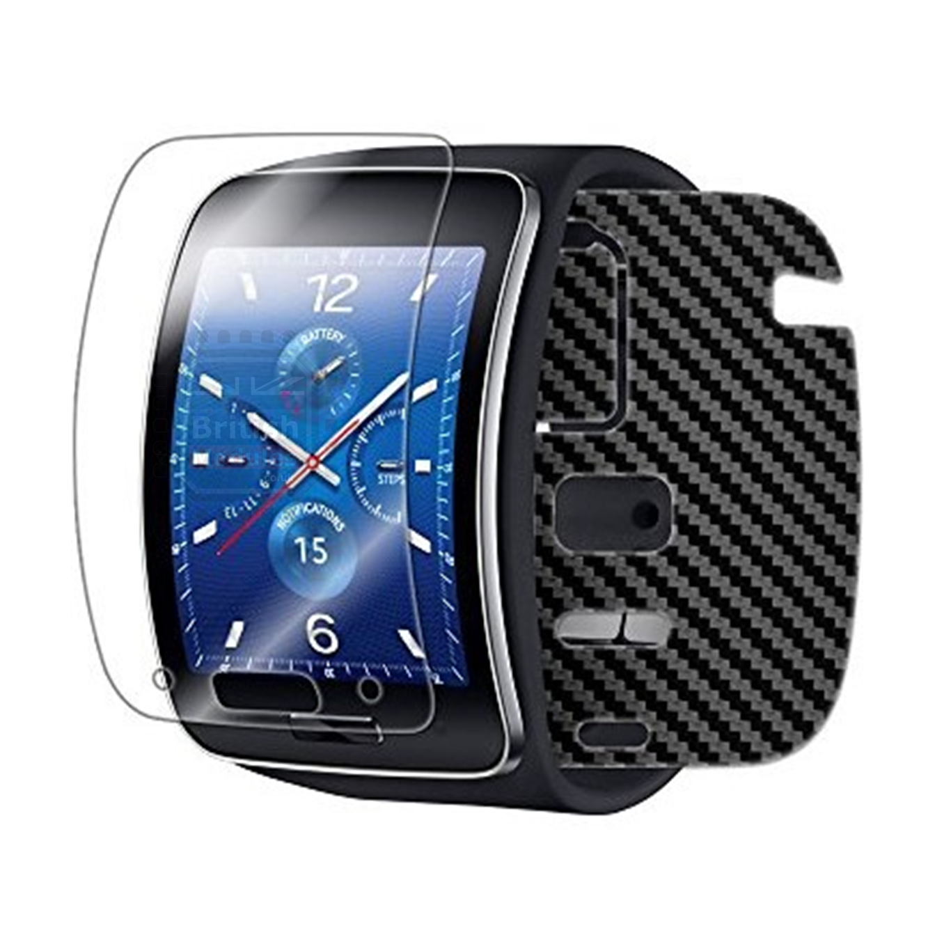 British Modules Samsung Galaxy Watch Clear Coat Self-Healing HydroGel Screen Protector Cover (Pack of 6)