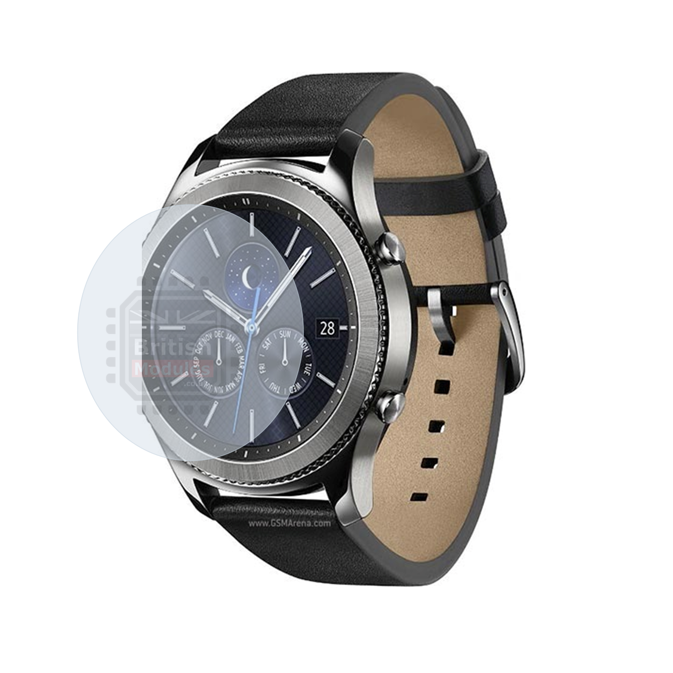 British Modules Samsung Galaxy Watch Clear Coat Self-Healing HydroGel Screen Protector Cover (Pack of 6)