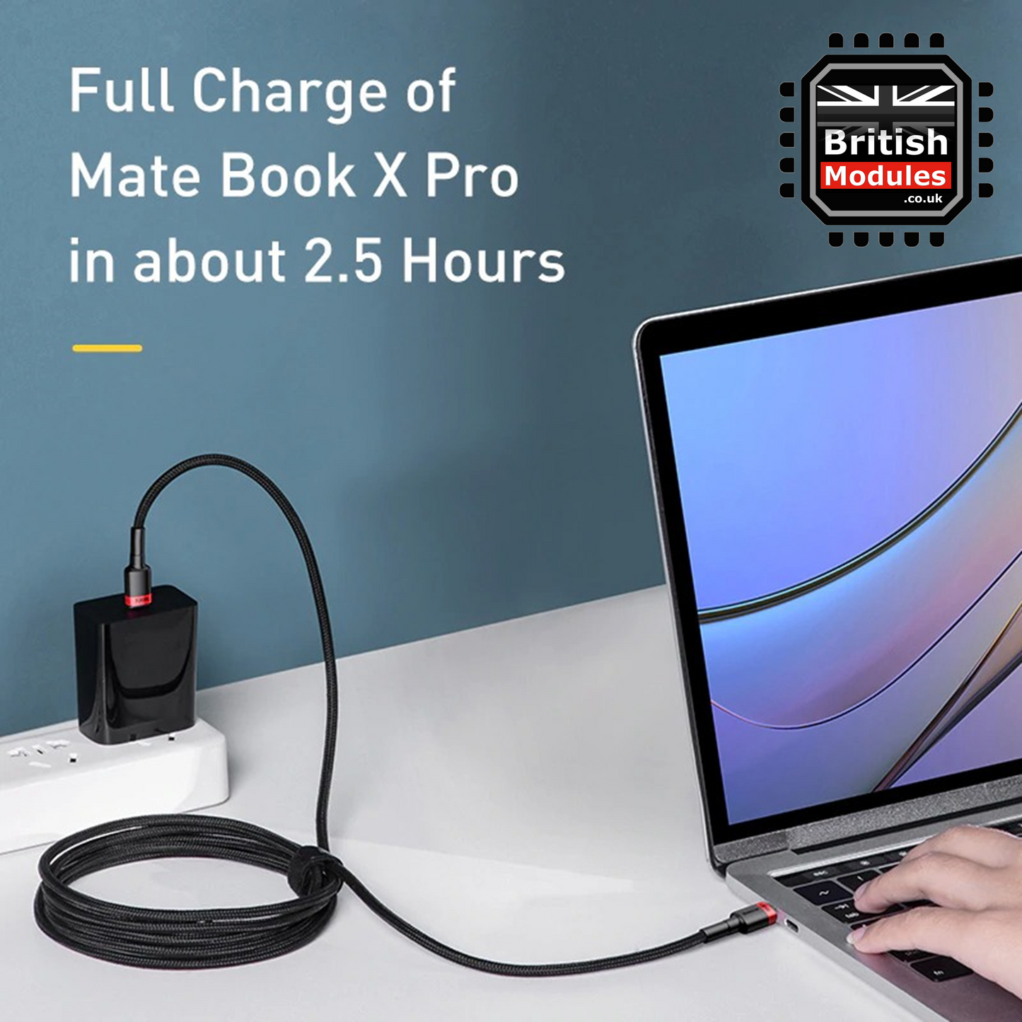 2M USB C To Type C Cable Super Fast Charger PD 100W for Samsung iPhone MacBook iPad Black/Red