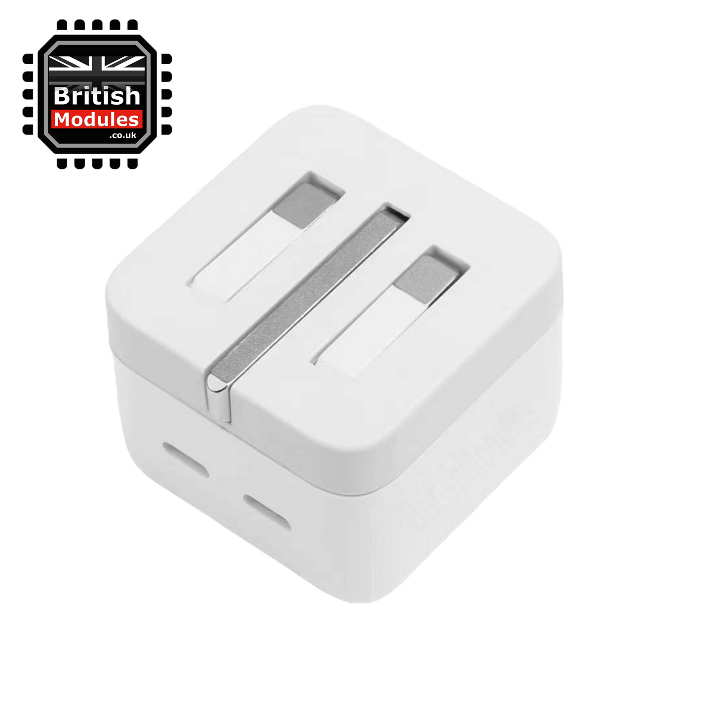 35W Dual USB-C Port Power Adapter UK Plug Super Fast Charging Wall Charger 3 Pin