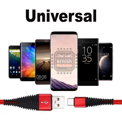 Braided Type C USB Fast Charging Charger Data Cable for OnePlus Huawei Google