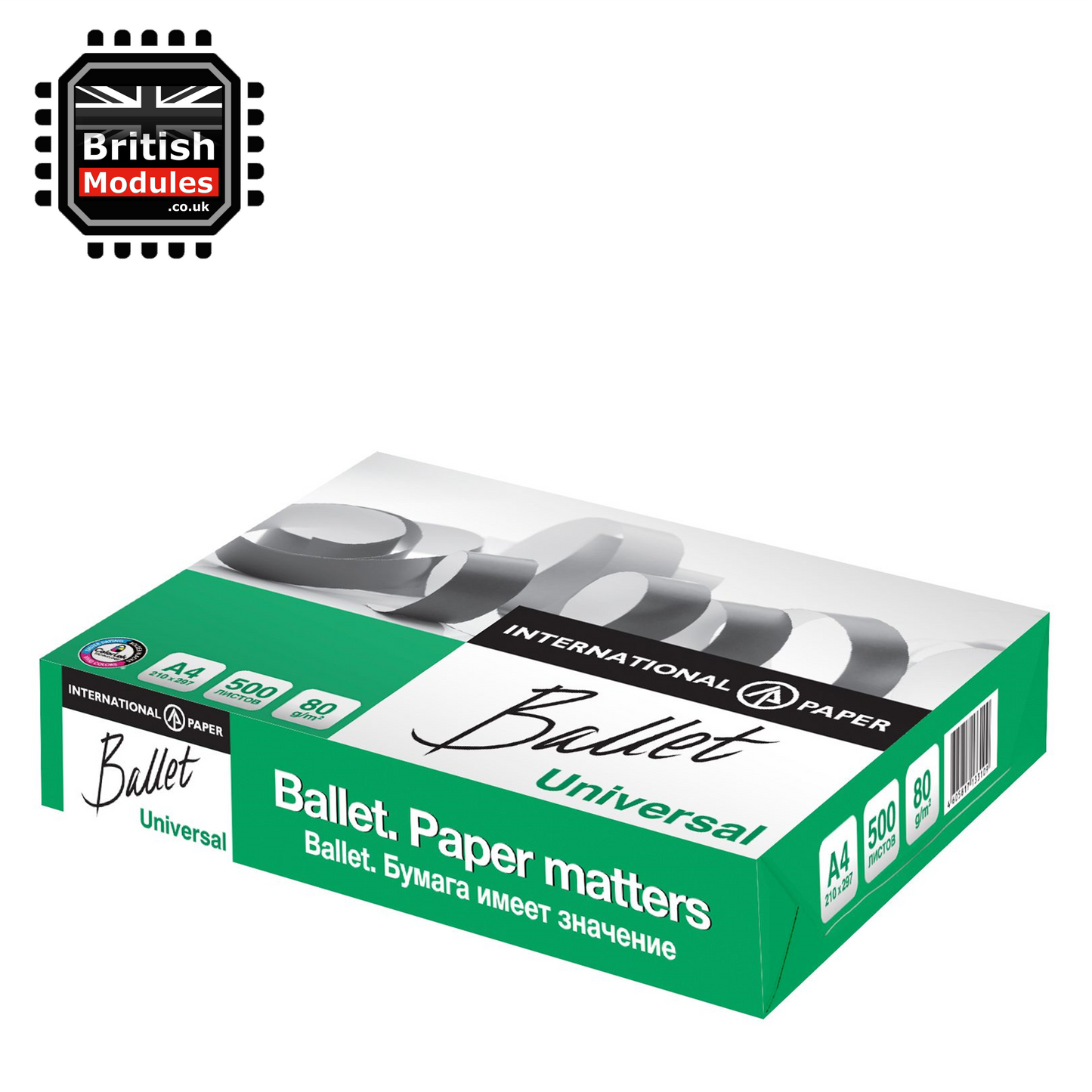 Ballet Universal A4 Copy Paper 80gsm Box of 5 Reams (2500 Sheets)