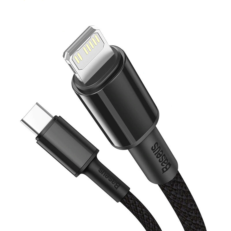 Heavy Duty Braided iPhone Fast Charging Data Cable Type-C to Lightning PD 20W 2M for Apple iPhone