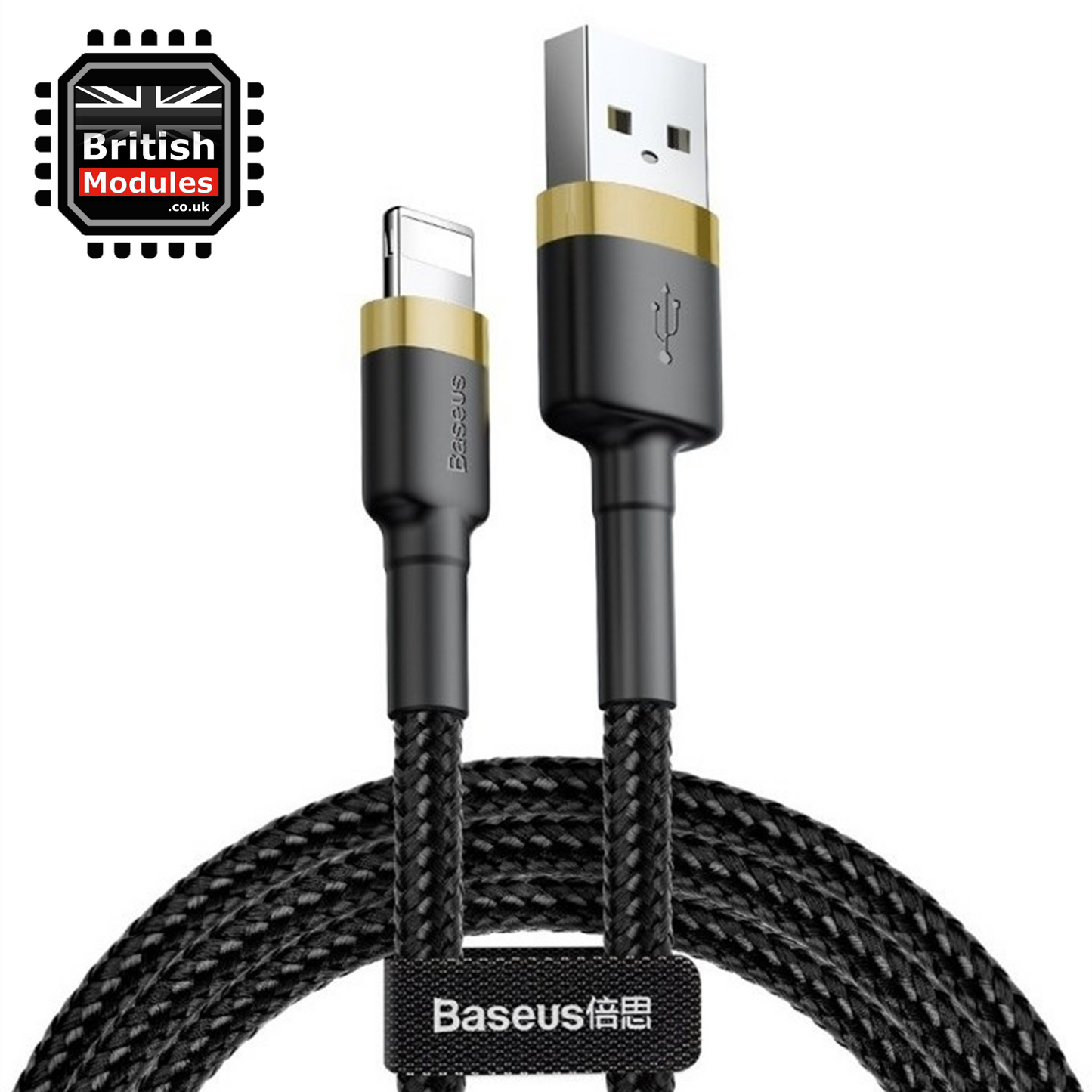 2M Heavy Duty Braided iPhone Lightning Cable 2.4A Fast Charging USB Data Cord for iPhone X, XS, XR, XS Max by Baseus Mix