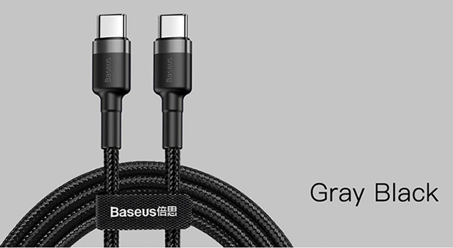 Baseus 60W USB-C to USB-C Cable 2M