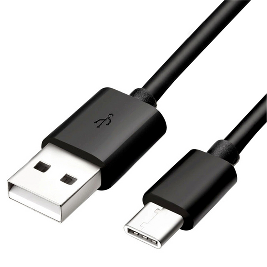 Black Fast Charging USB C Cable Type-C Fast Data Transfer Sync for Samsung Galaxy, Huawei, OnePlus, Oppo and more