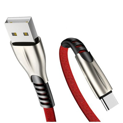 Type-C USB C Cable For Huawei OnePlus Google Braided Data Charger Charging Cable