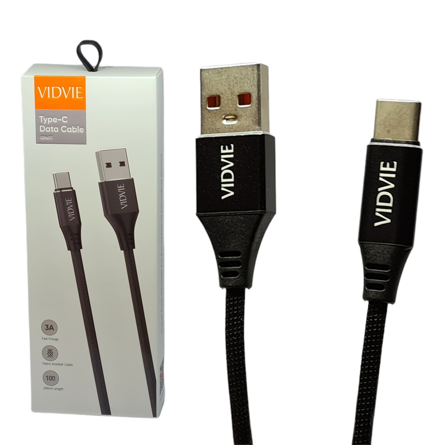 Premium Braided USB-C Type C Charging Cable Adaptive Fast Phone Charger Lead by VidVie