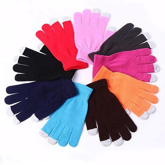 Touch Screen Gloves Windproof Winter Gloves Knitted for Mobile Phones / Tablets