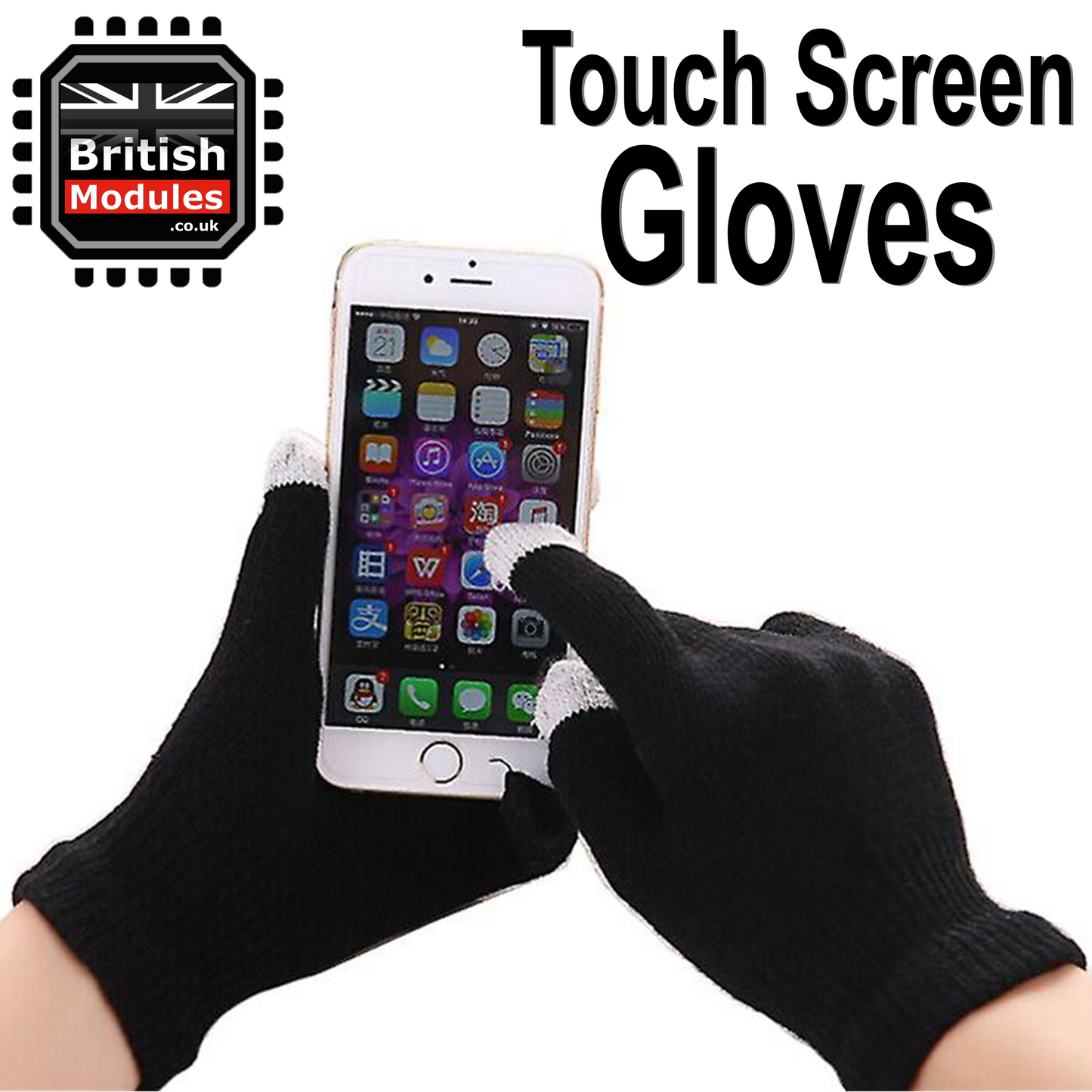 Touch Screen Gloves Windproof Winter Gloves Knitted for Mobile Phones Tablet