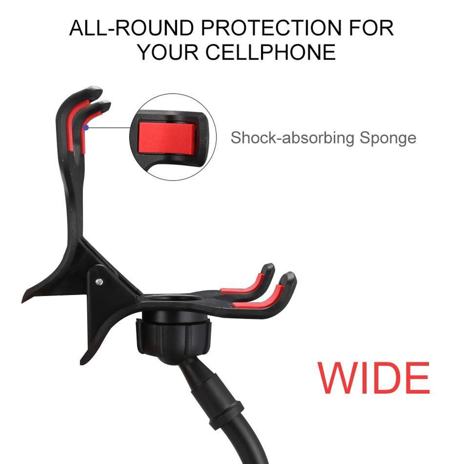 Car Mobile Phone Holder Windshield Phone Mount 360 Universal Stand Clamping Clip