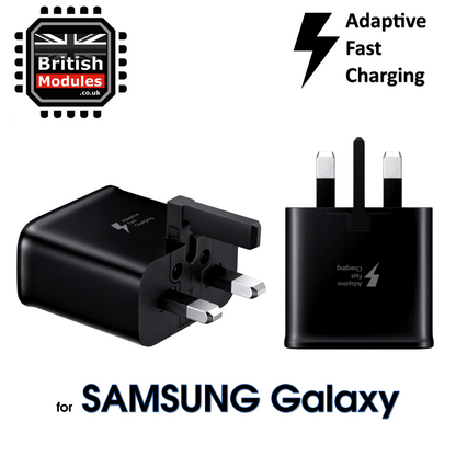Fast Charger Plug for Samsung Galaxy Mains Travel Adaptor Adaptive Wall Socket