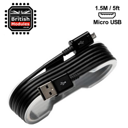 Micro USB Cable Data Sync Phone Charger 1.5M Fast Charge for Android, Samsung Galaxy, Nexus, LG, Sony, PS4, HTC, Motorola, Kindle, Nokia and More
