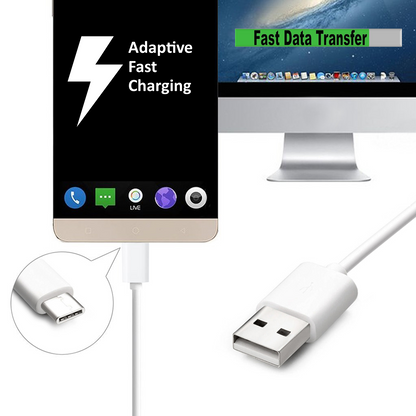 Fast Charging USB C Cable Type-C Fast Data Transfer Sync for Samsung Galaxy, Huawei, OnePlus, Oppo and more