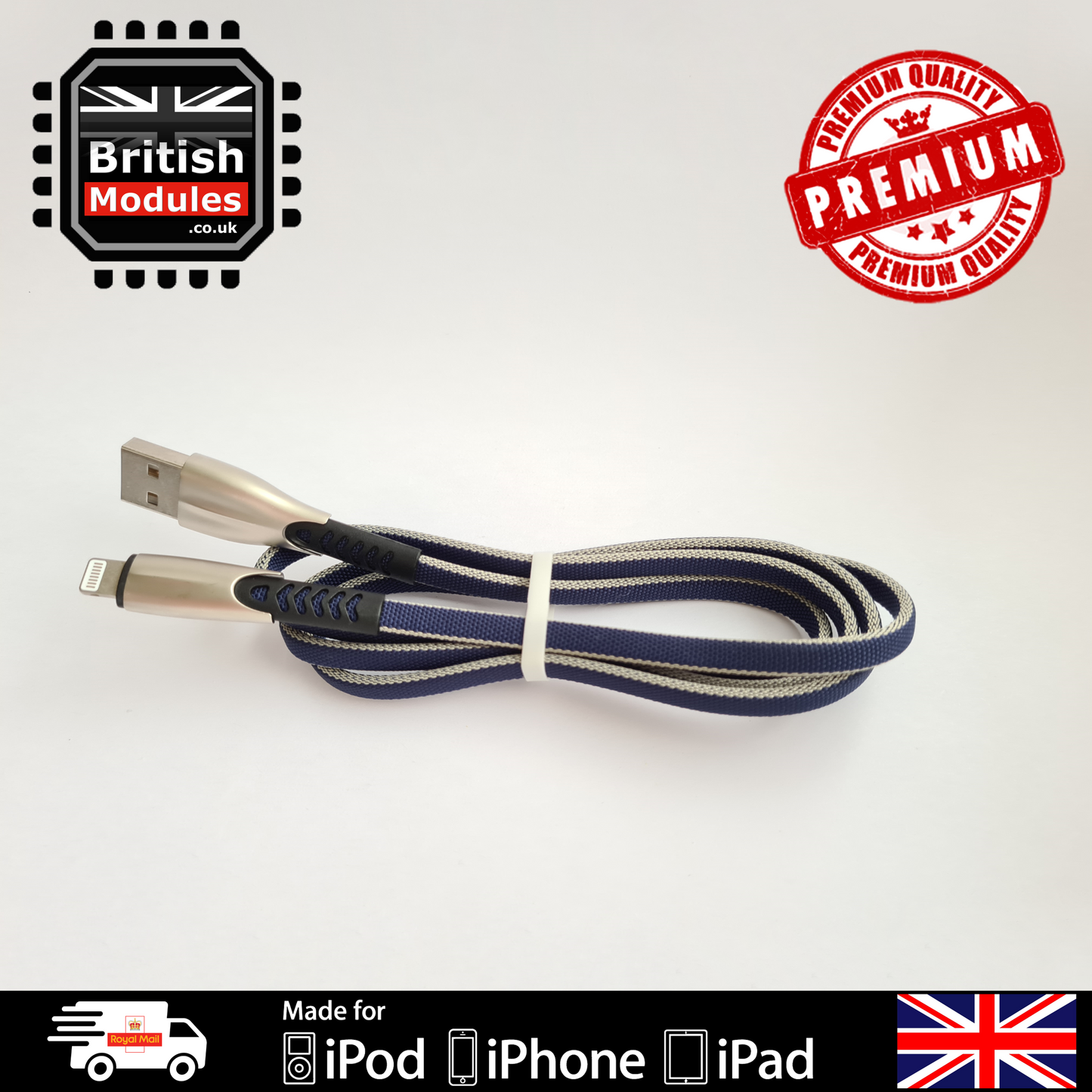 Premium Braided iPhone Lightning USB 3.0 Charger Cable 3A Fast Charging Cord