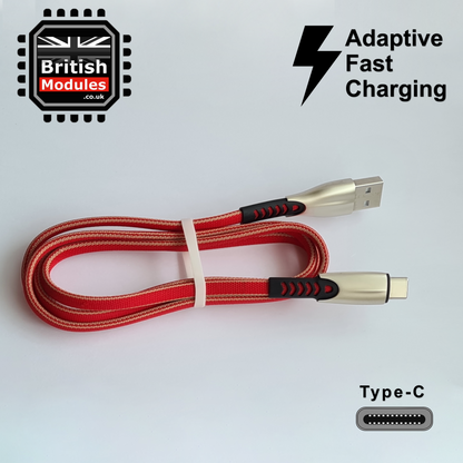 Heavy Duty Braided Type-C USB 3.0 Fast Charging Cable 3A Quick Charger Data Sync