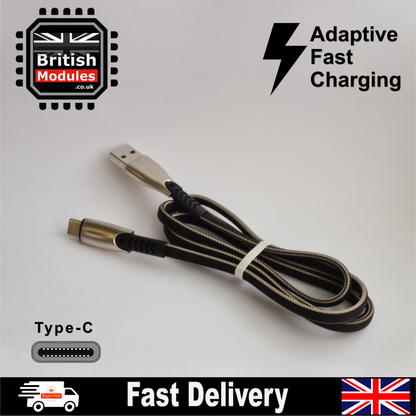 Strong Braided USB Type C Quick Fast Charging High Speed Data Sync Charger Cable
