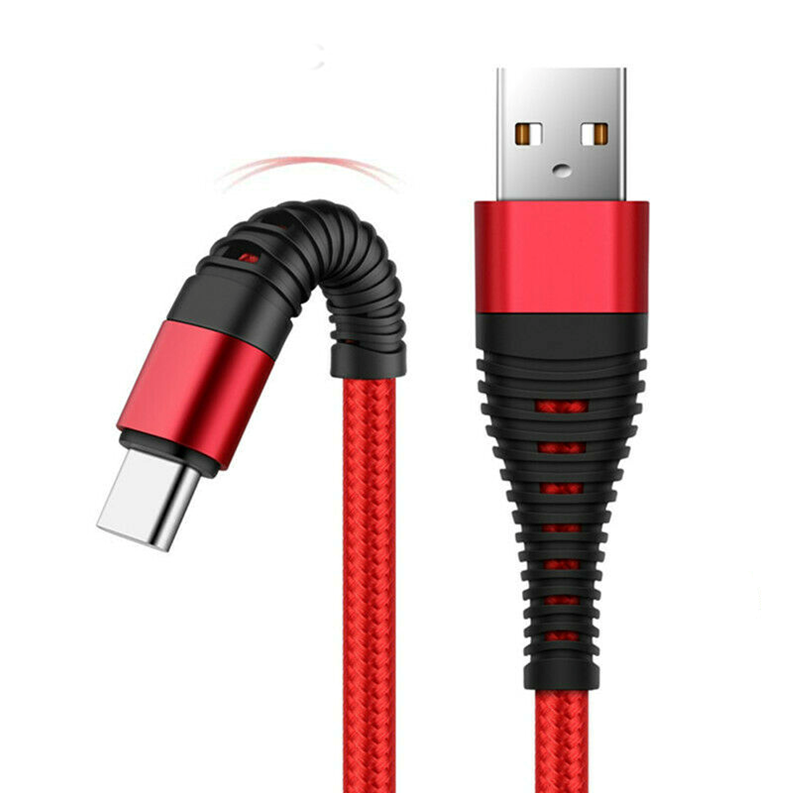Braided Type C USB Fast Charging Charger Data Cable for OnePlus Huawei Google