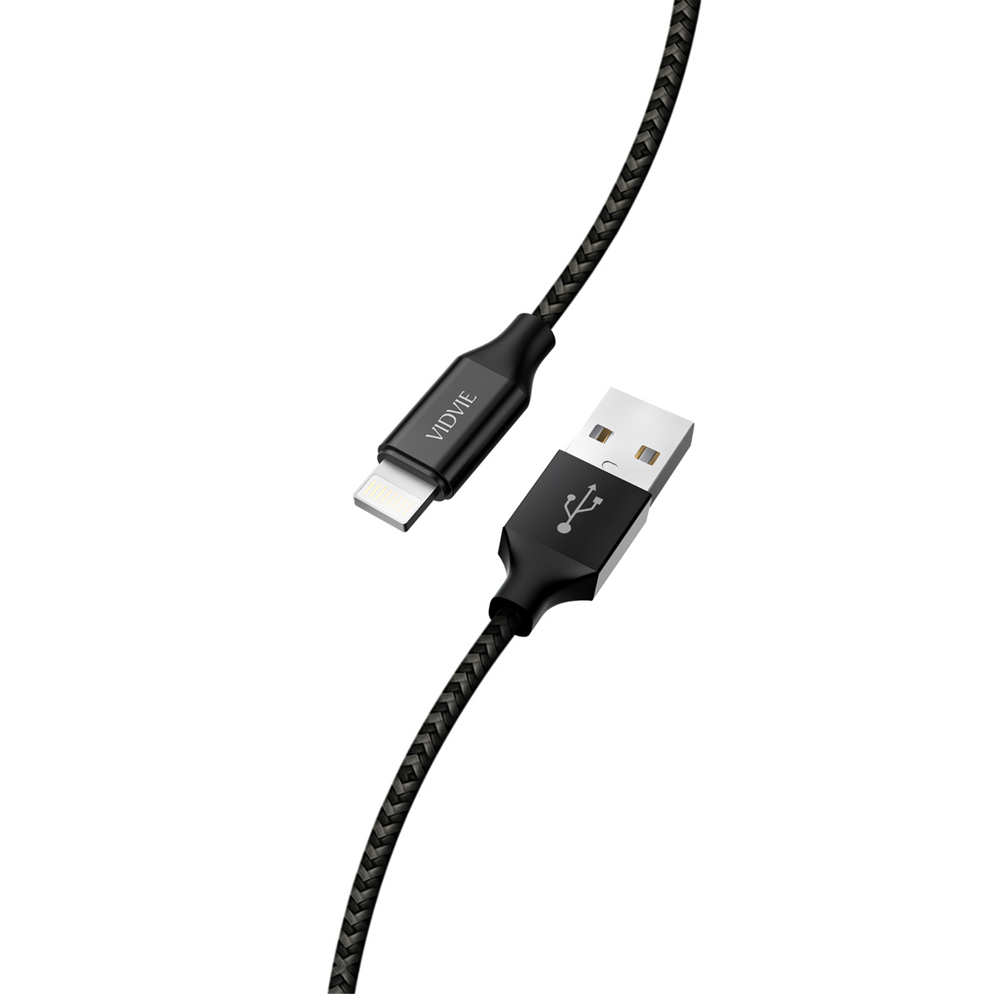 Heavy Duty Braided iPhone Lightning USB Charger Cable Charging Data Sync Cord by VidVie