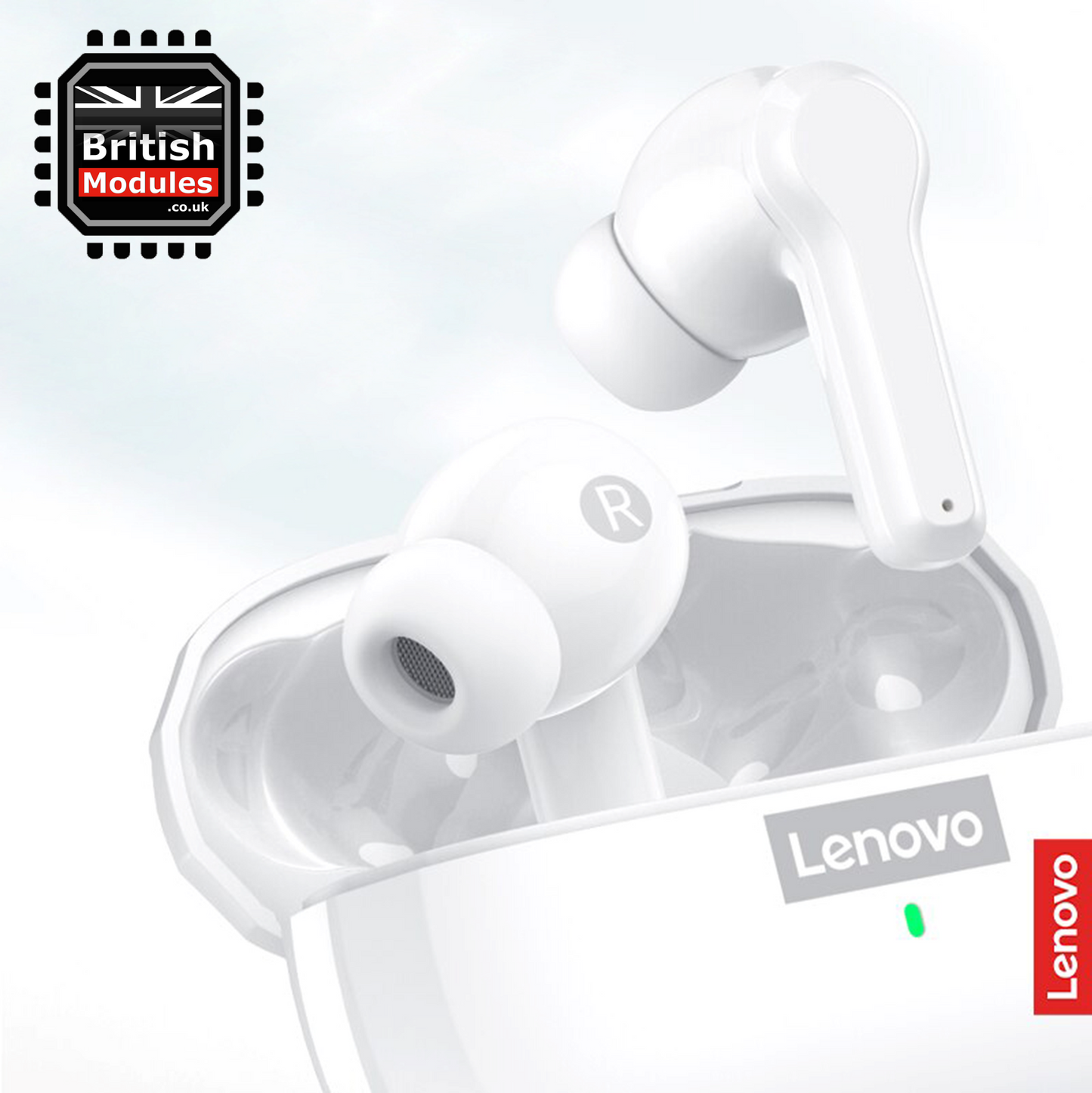 Lenovo LP1s Pro Wireless Earbuds 5.0 TWS HIFI Stereo Noise Cancellation Headset Bluetooth Earphone for Apple iPhone, Android, Samsung