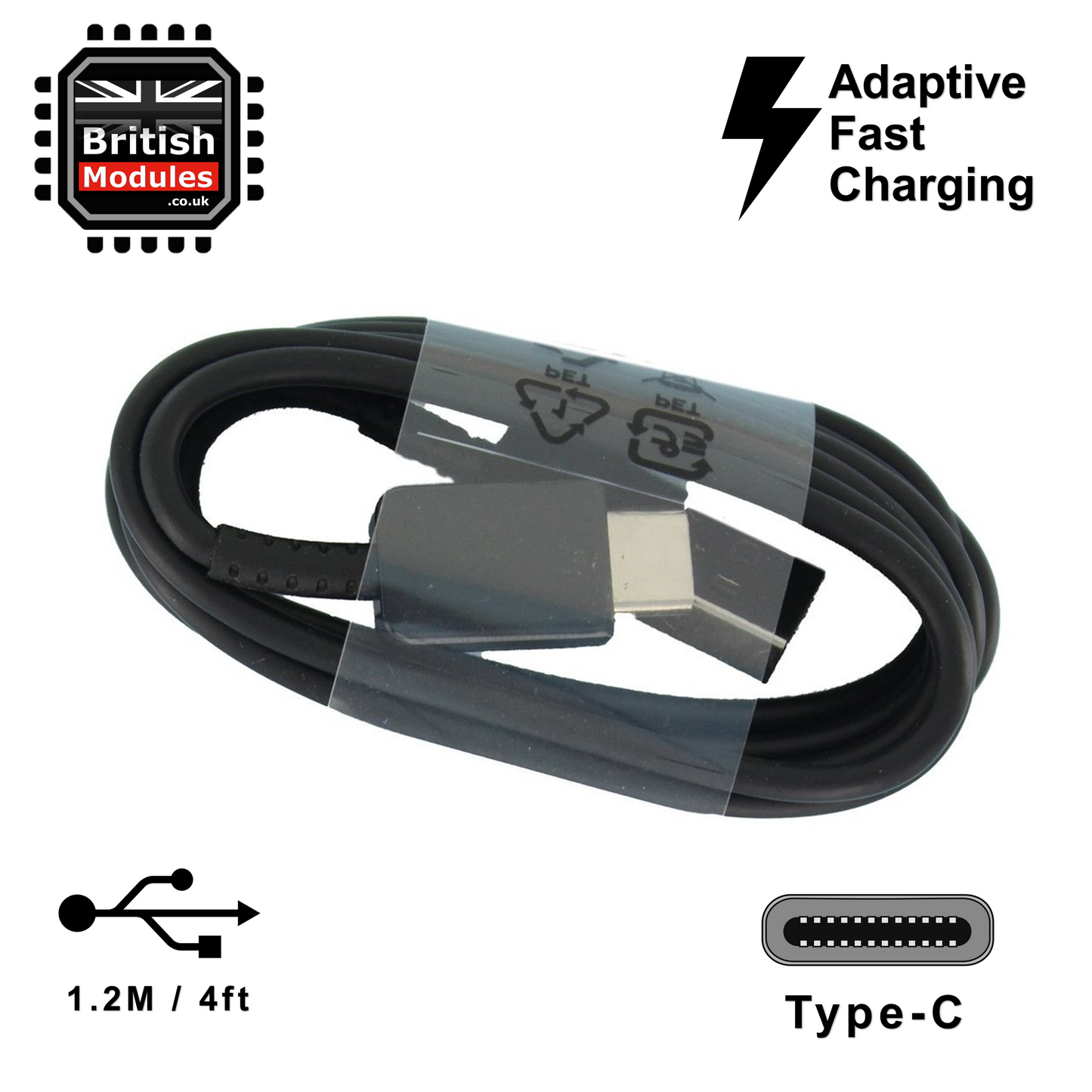 Samsung Dual Port USB Adaptive Fast Charging Car Charger with Type-C Cable